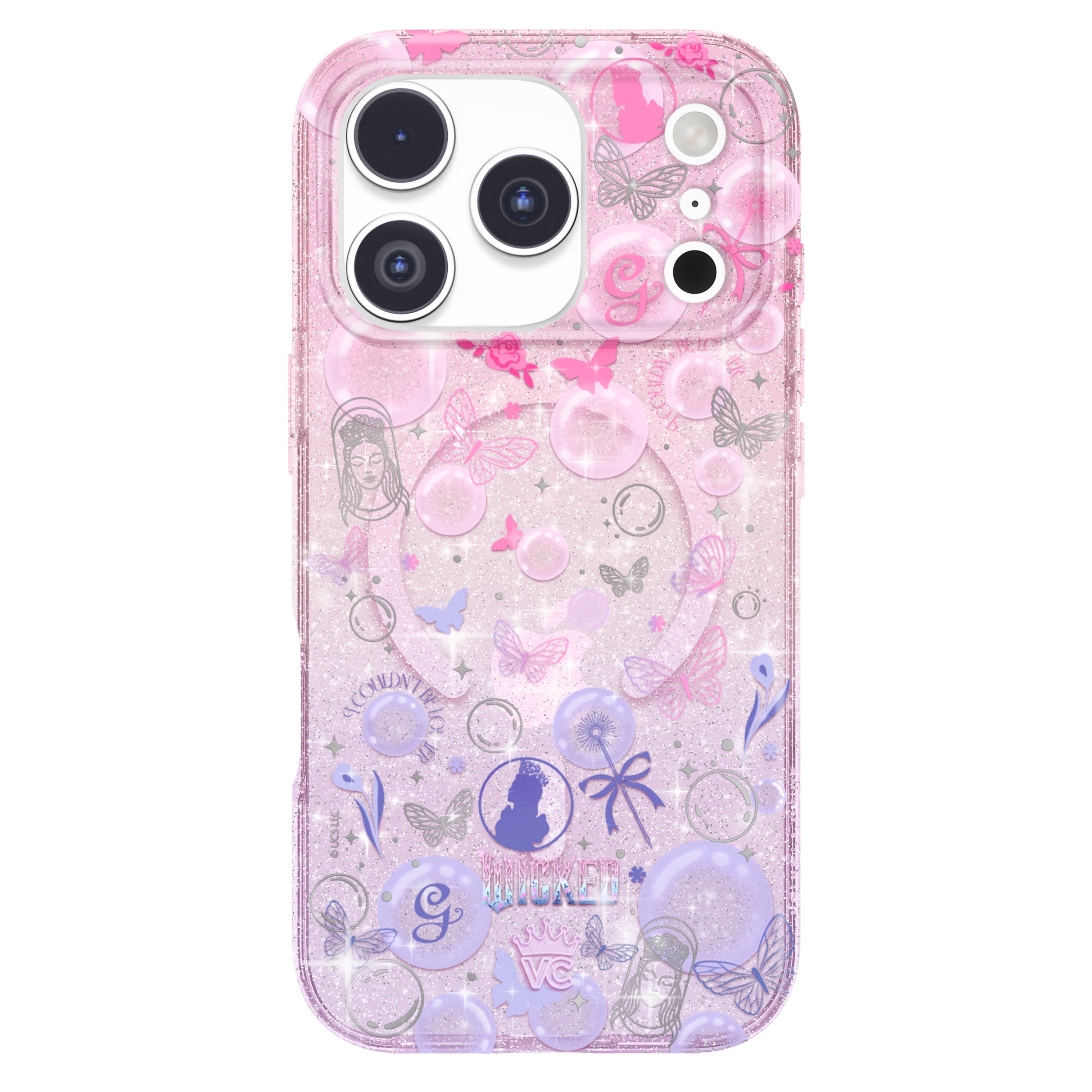 Wicked Glinda's Bubble Glitter iPhone Case