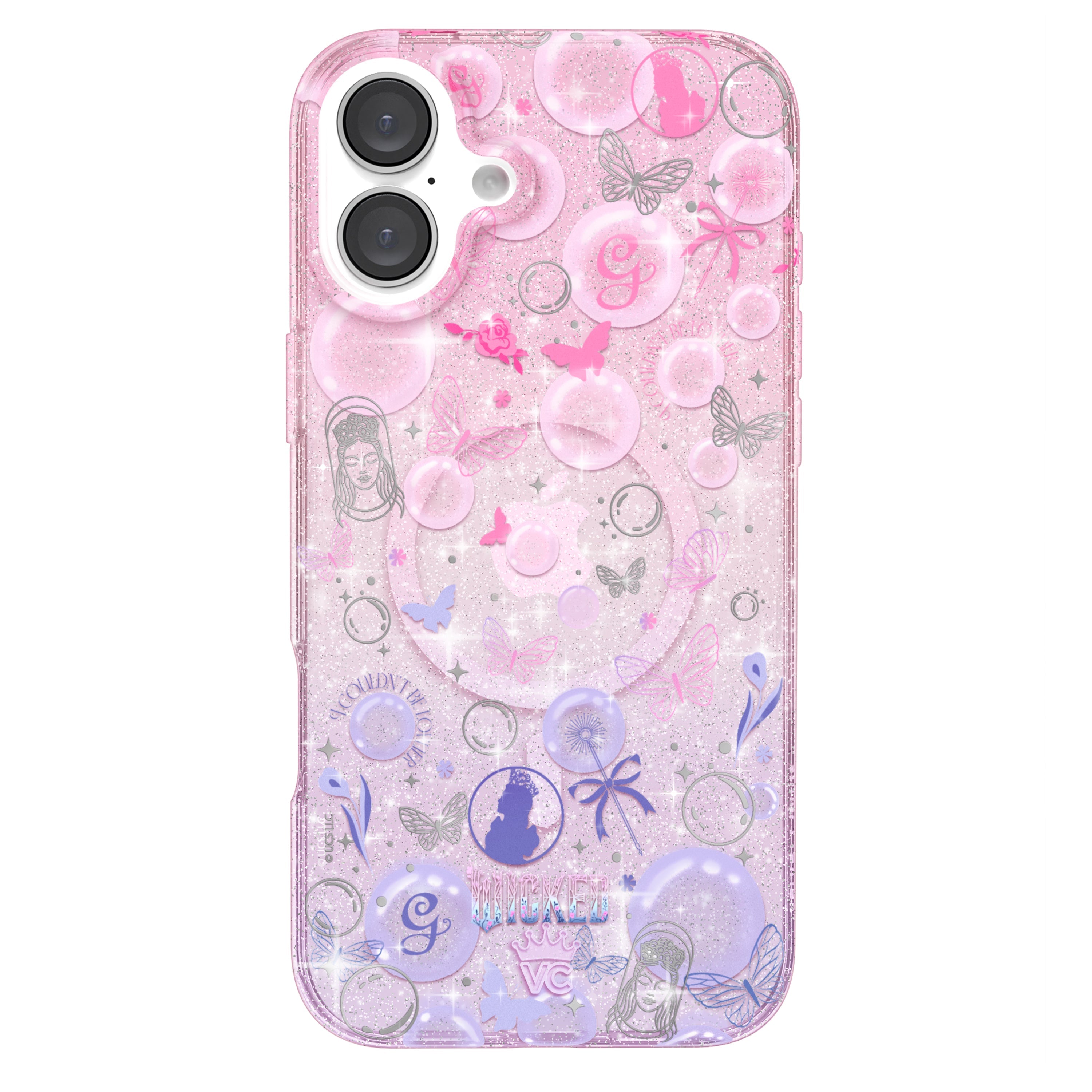 Wicked Glinda's Bubble Glitter iPhone Case