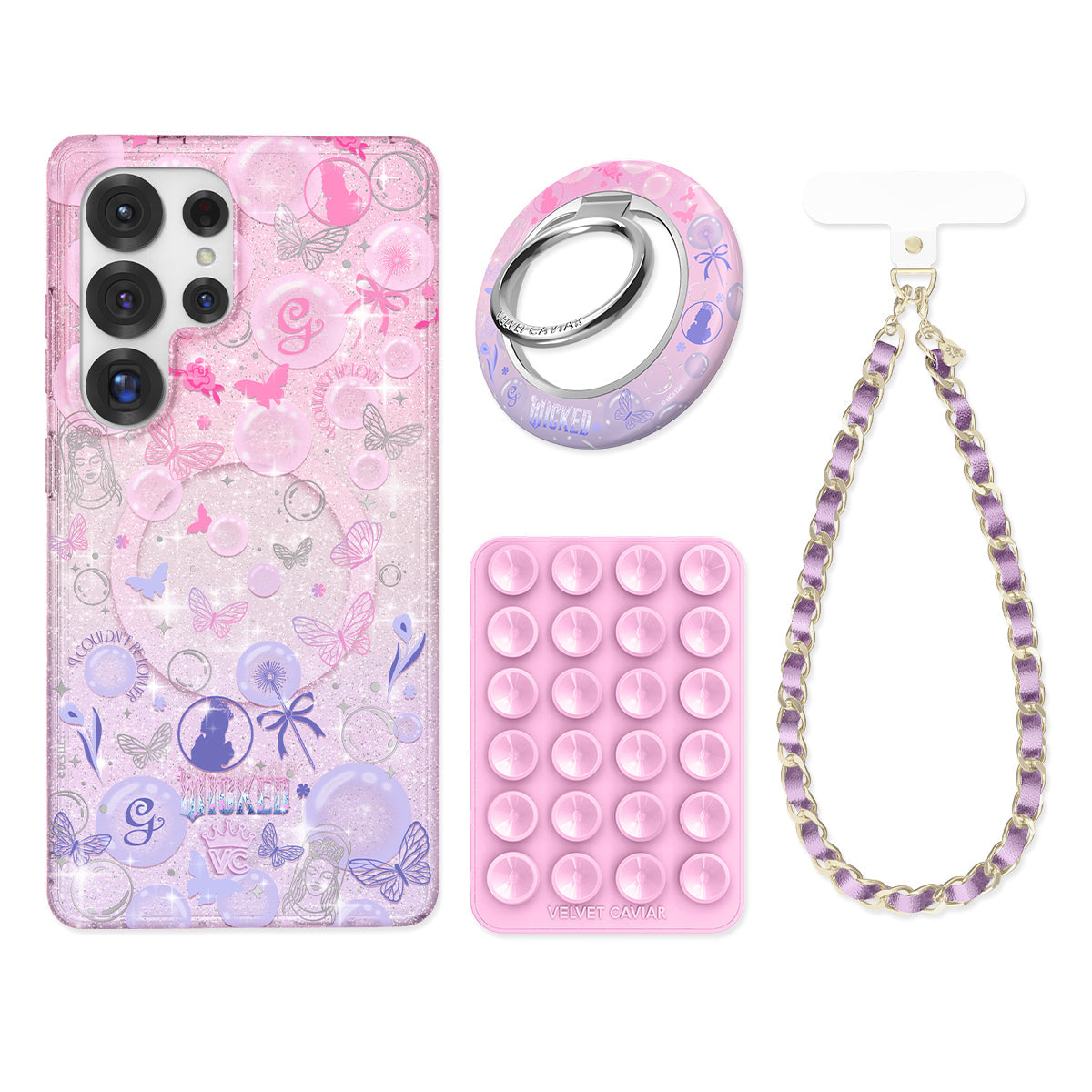 Wicked Glinda's Bubble Glitter Samsung Bundle Set