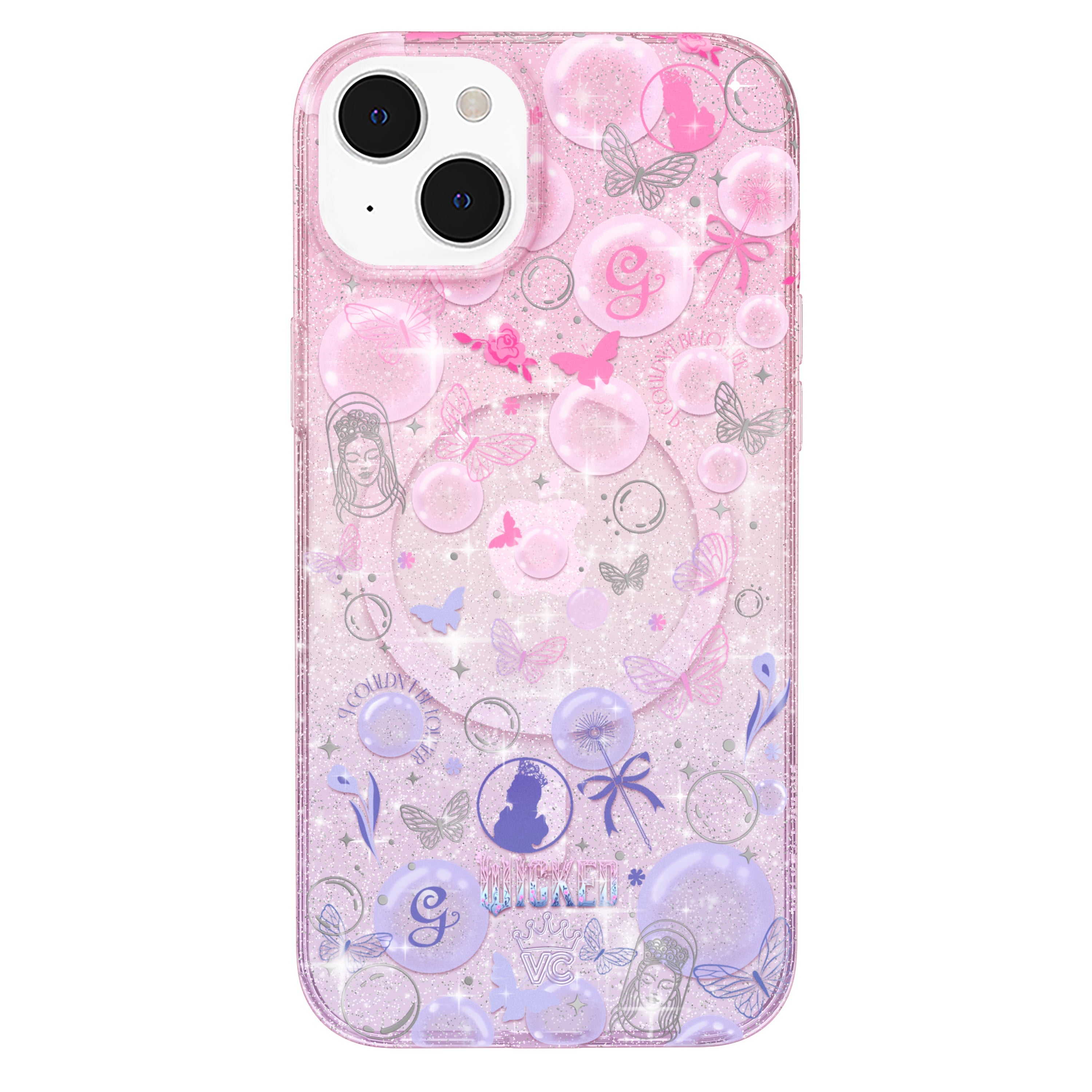 Wicked Glinda's Bubble Glitter iPhone Case
