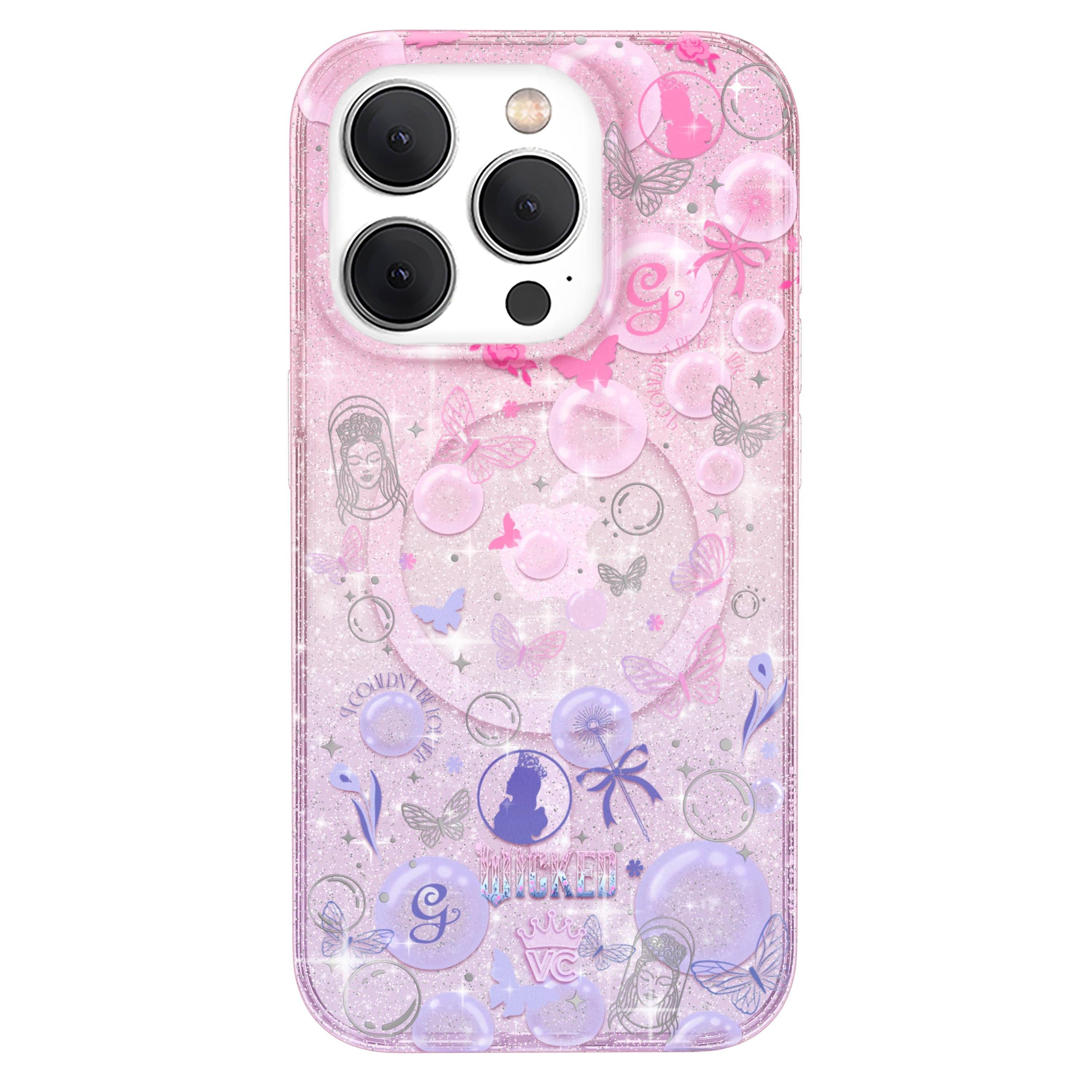 Wicked Glinda's Bubble Glitter iPhone Case