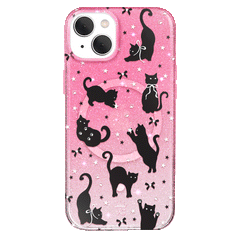 Lucky Kittens Glitter iPhone Case