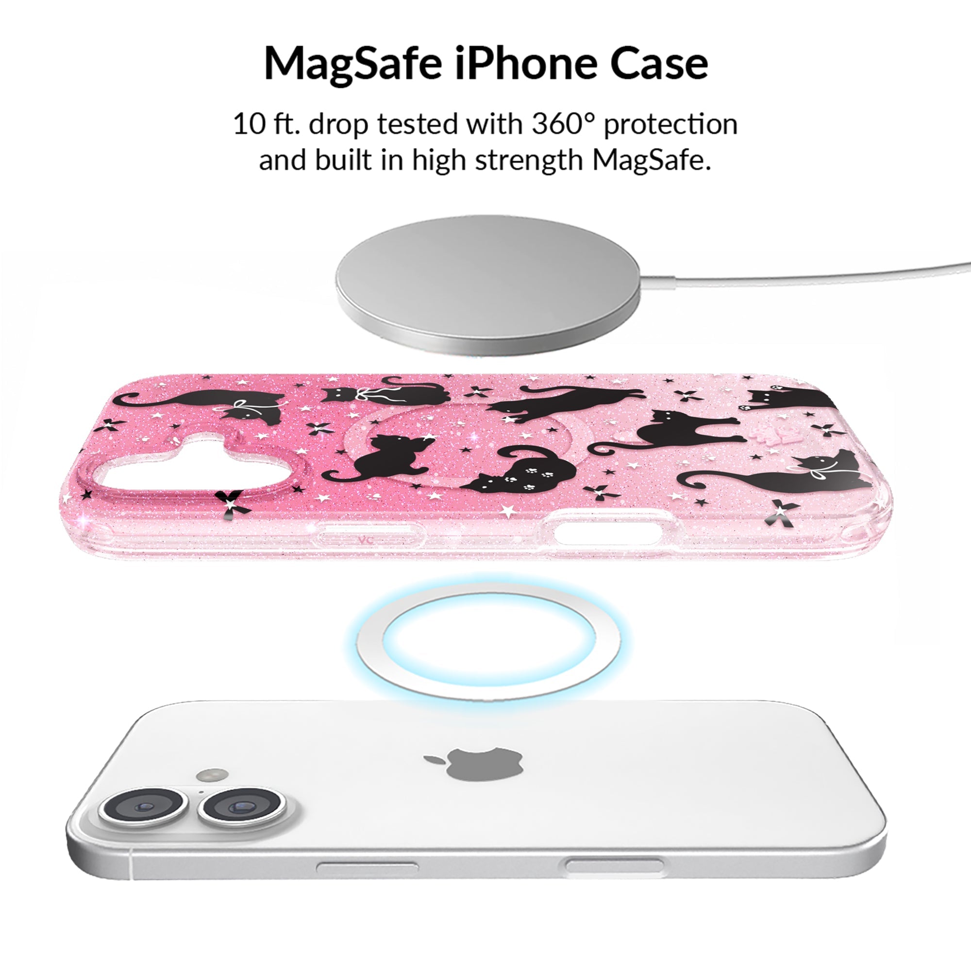 Lucky Kittens Glitter iPhone Bundle Set