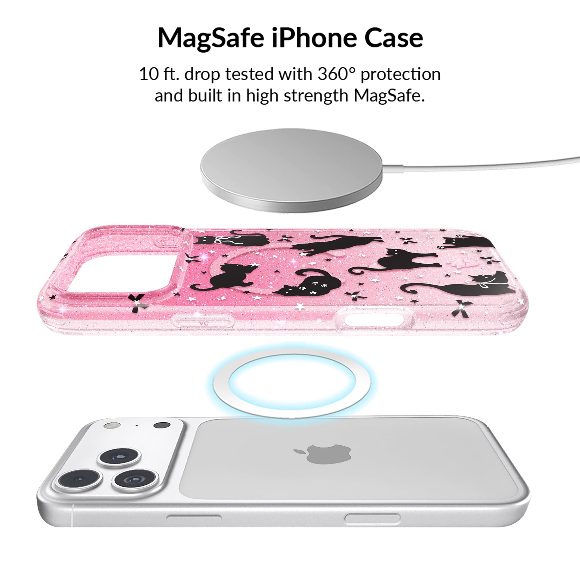 Lucky Kittens Glitter iPhone Bundle Set