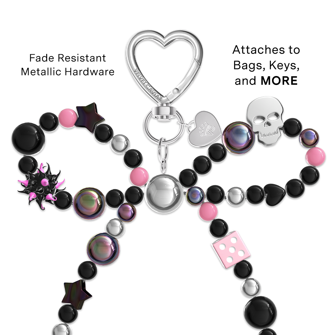 Gothic Bow Bag Charm
