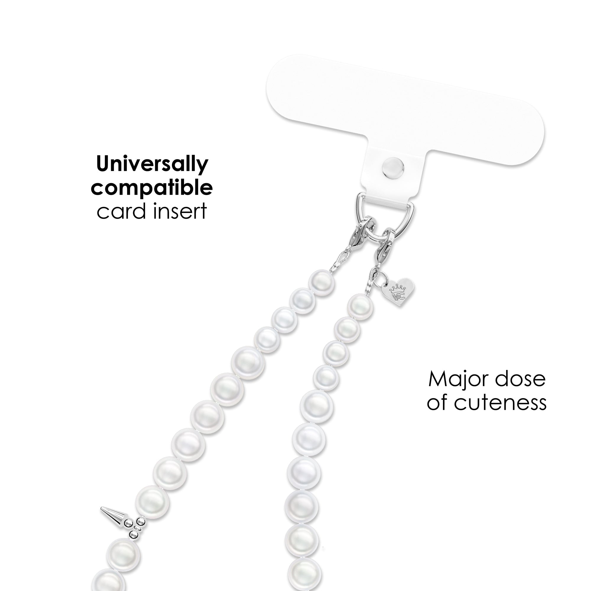 Pearl Spike Phone Charm