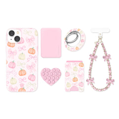 Pink Pumpkin Princess iPhone Bundle Set