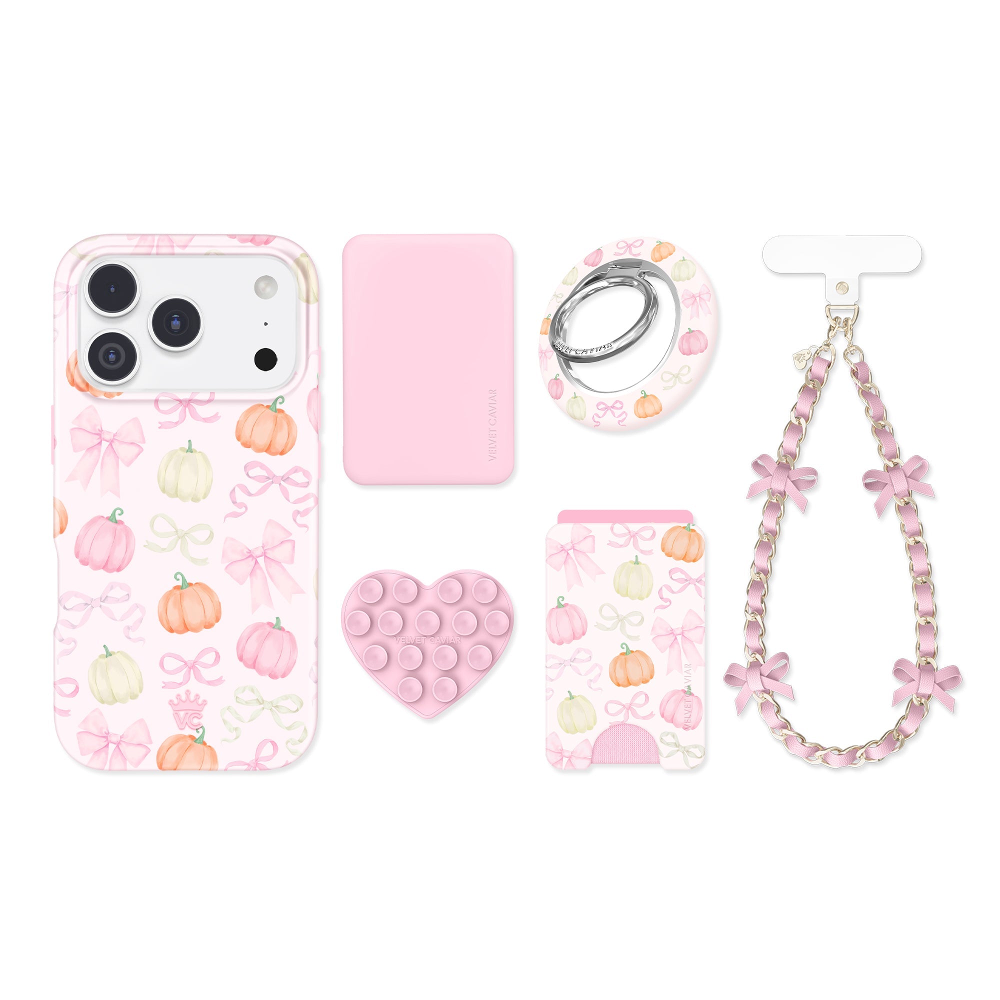 Pink Pumpkin Princess iPhone Bundle Set
