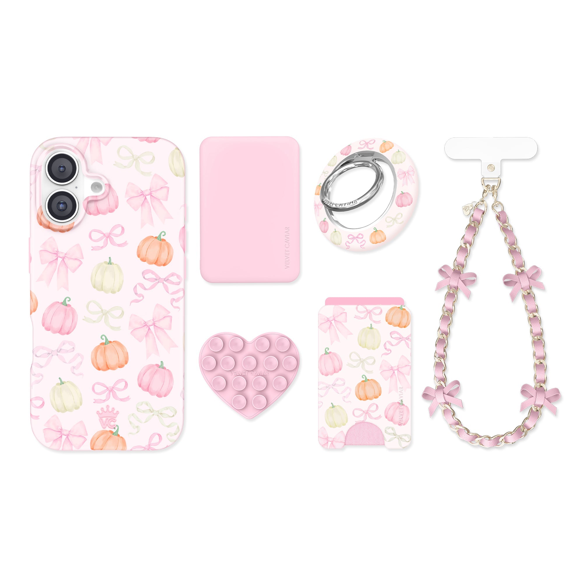 Pink Pumpkin Princess iPhone Bundle Set
