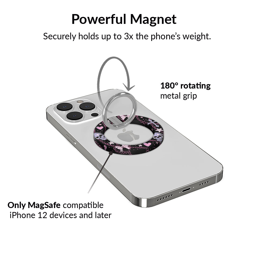 Pretty Punk Skulls MagSafe Grip Ring