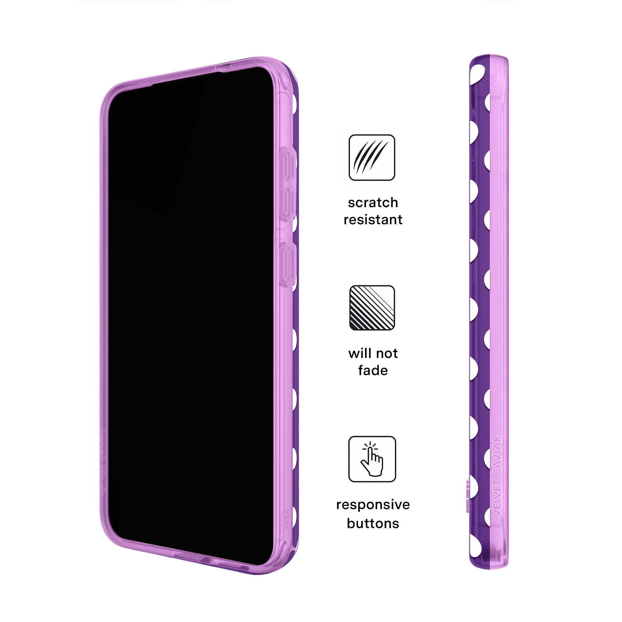 Violet Glow Polka Dot Samsung Case