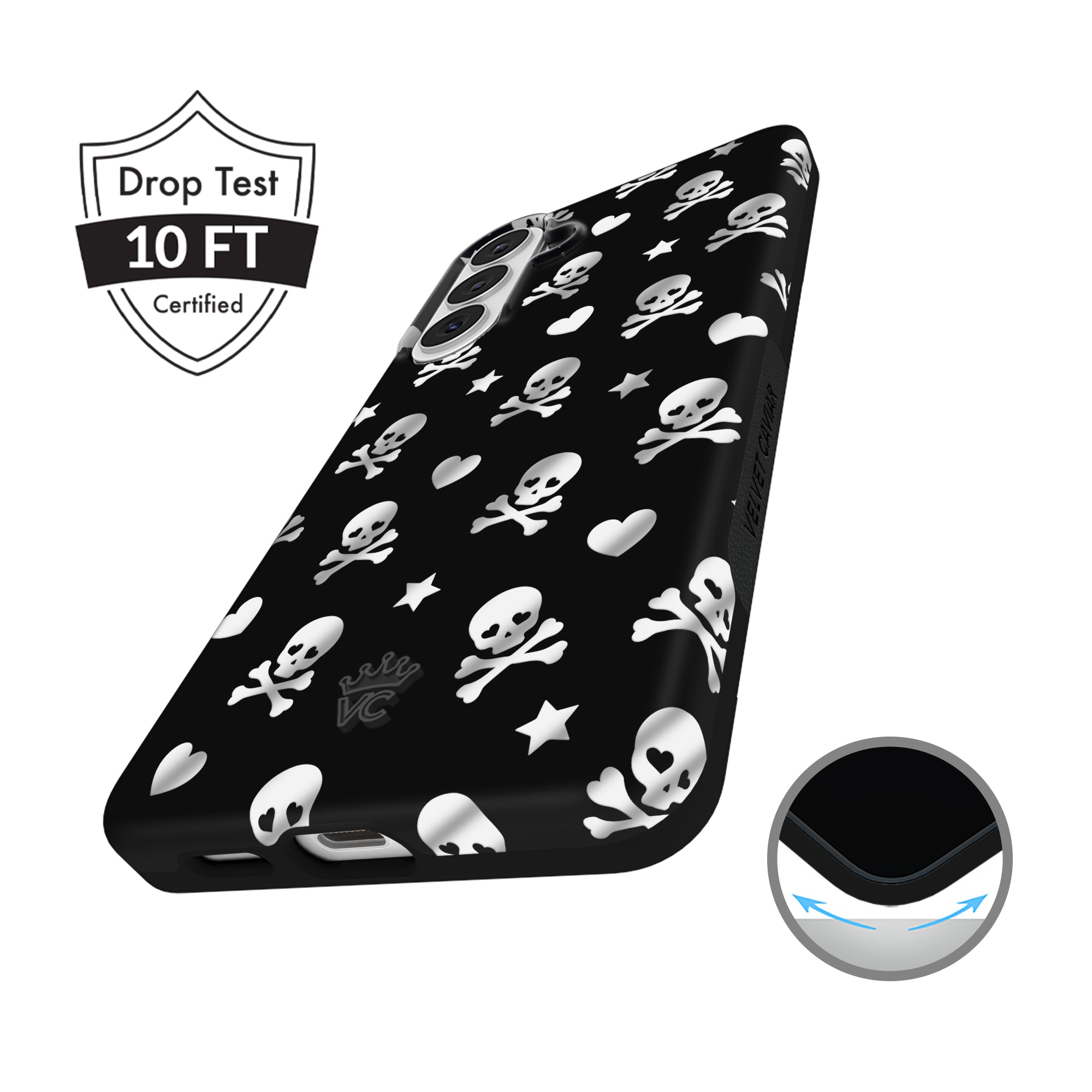 Chrome Skulls Samsung Case