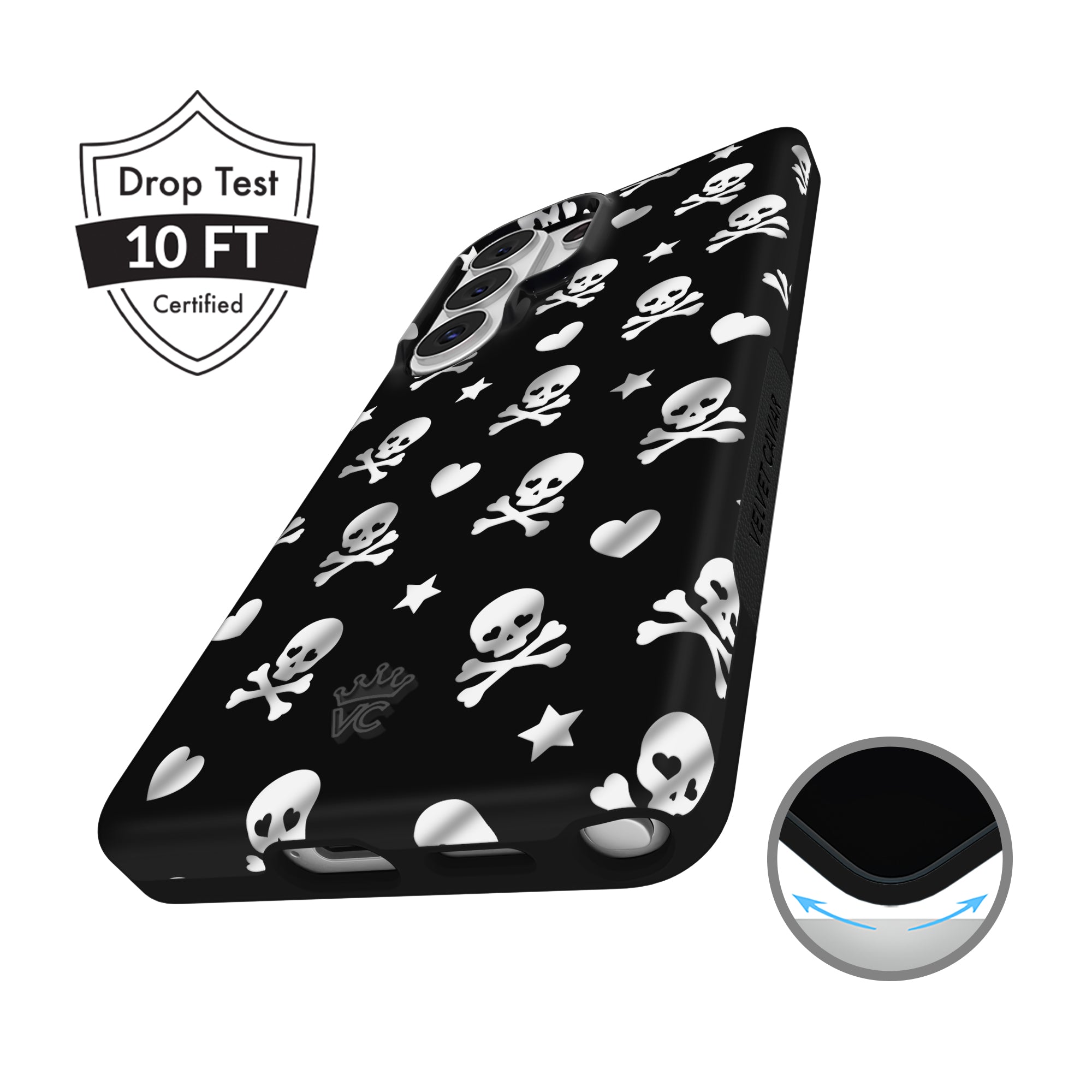Chrome Skulls Samsung Case