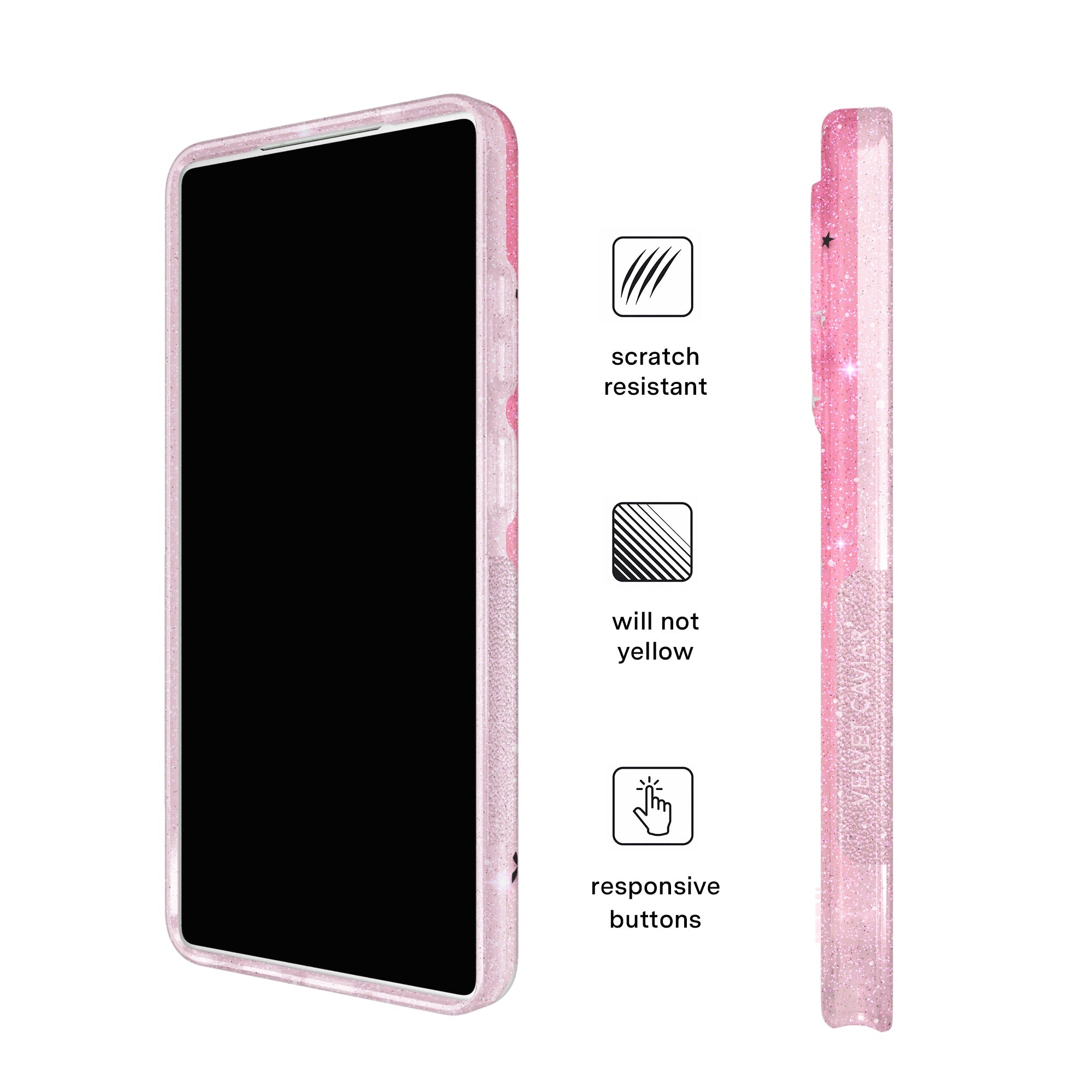Lucky Kittens Glitter Samsung Case