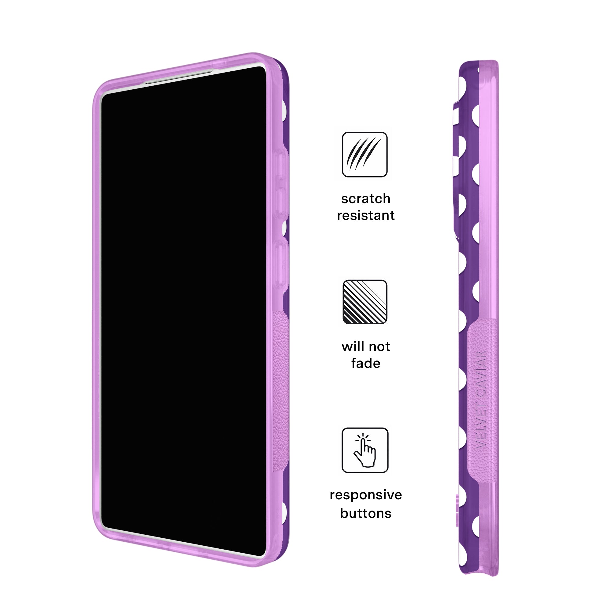 Violet Glow Polka Dot Samsung Case