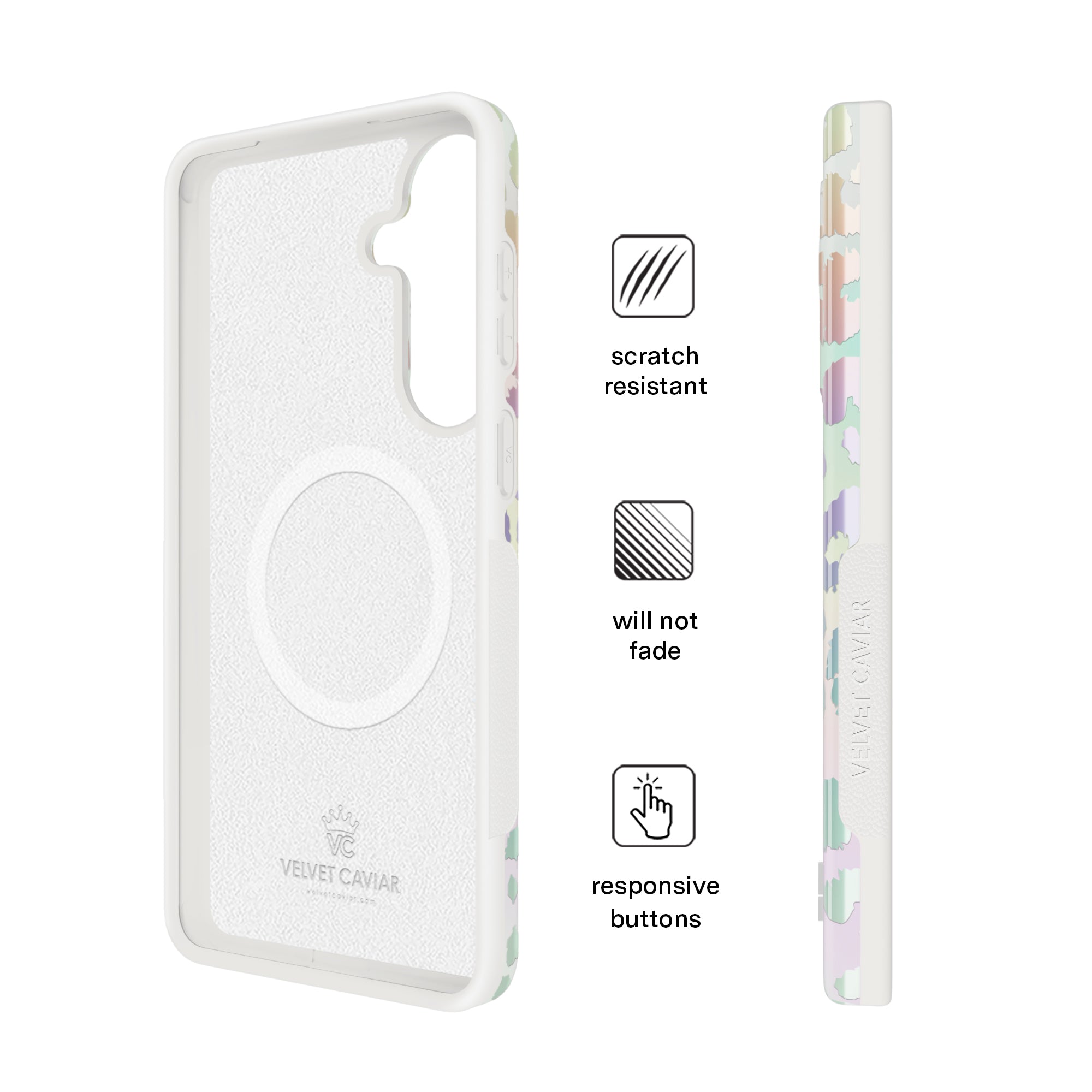 White Opal Leopard Samsung Case