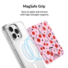 Sour Cherry Skulls MagSafe Wallet