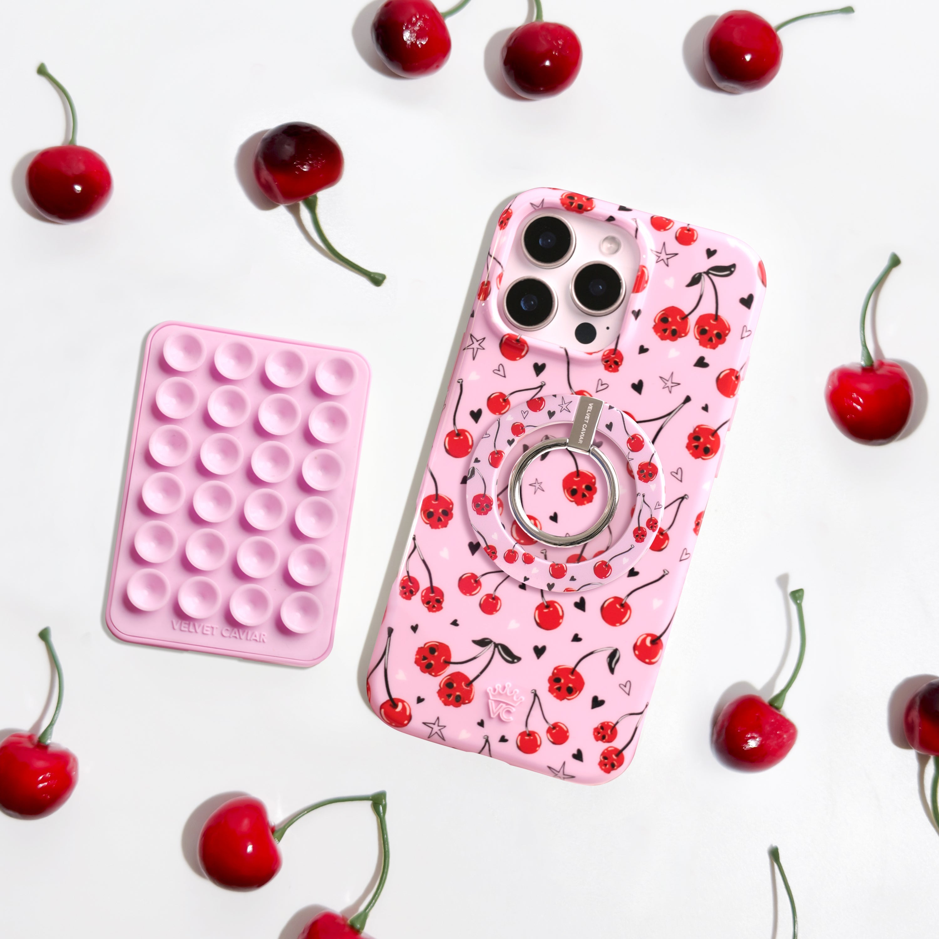 Sour Cherry Skulls MagSafe Grip Ring