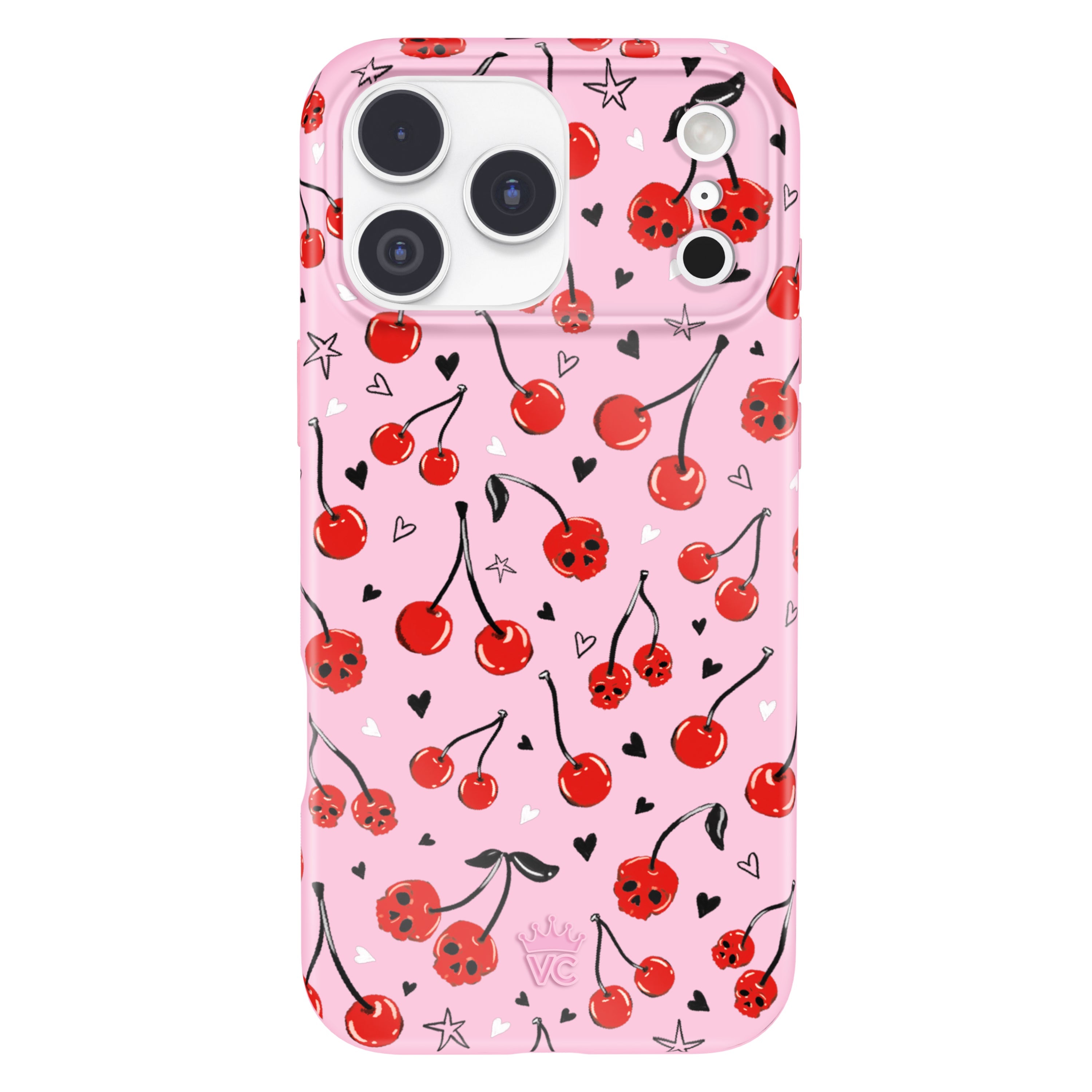 Sour Cherry Skulls iPhone Case