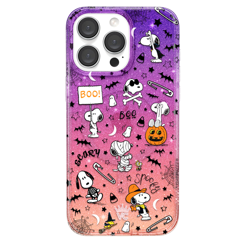 Snoopy Spooky Glitter iPhone Case
