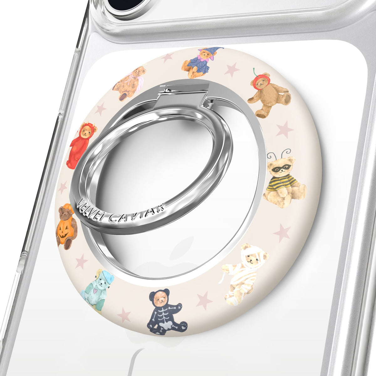 Teddy Scare Glitter MagSafe Grip Ring