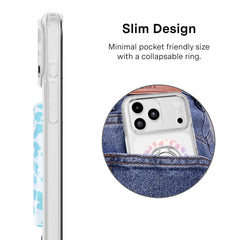 White Opal Leopard MagSafe Grip Ring