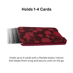 Dark Cherry Floral MagSafe Wallet