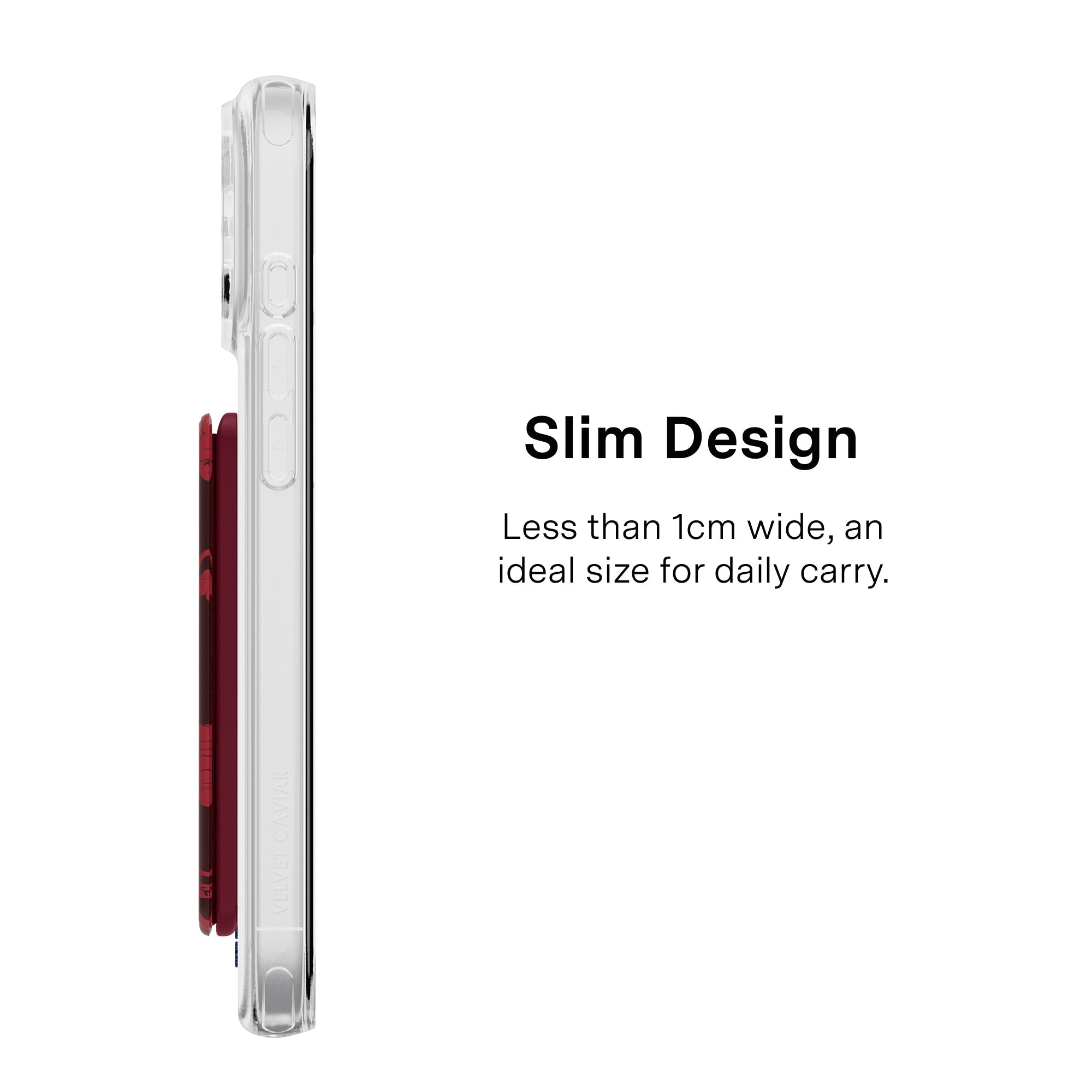 Dark Cherry Floral MagSafe Wallet
