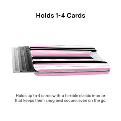 Pretty Punk Stripes Glitter MagSafe Wallet