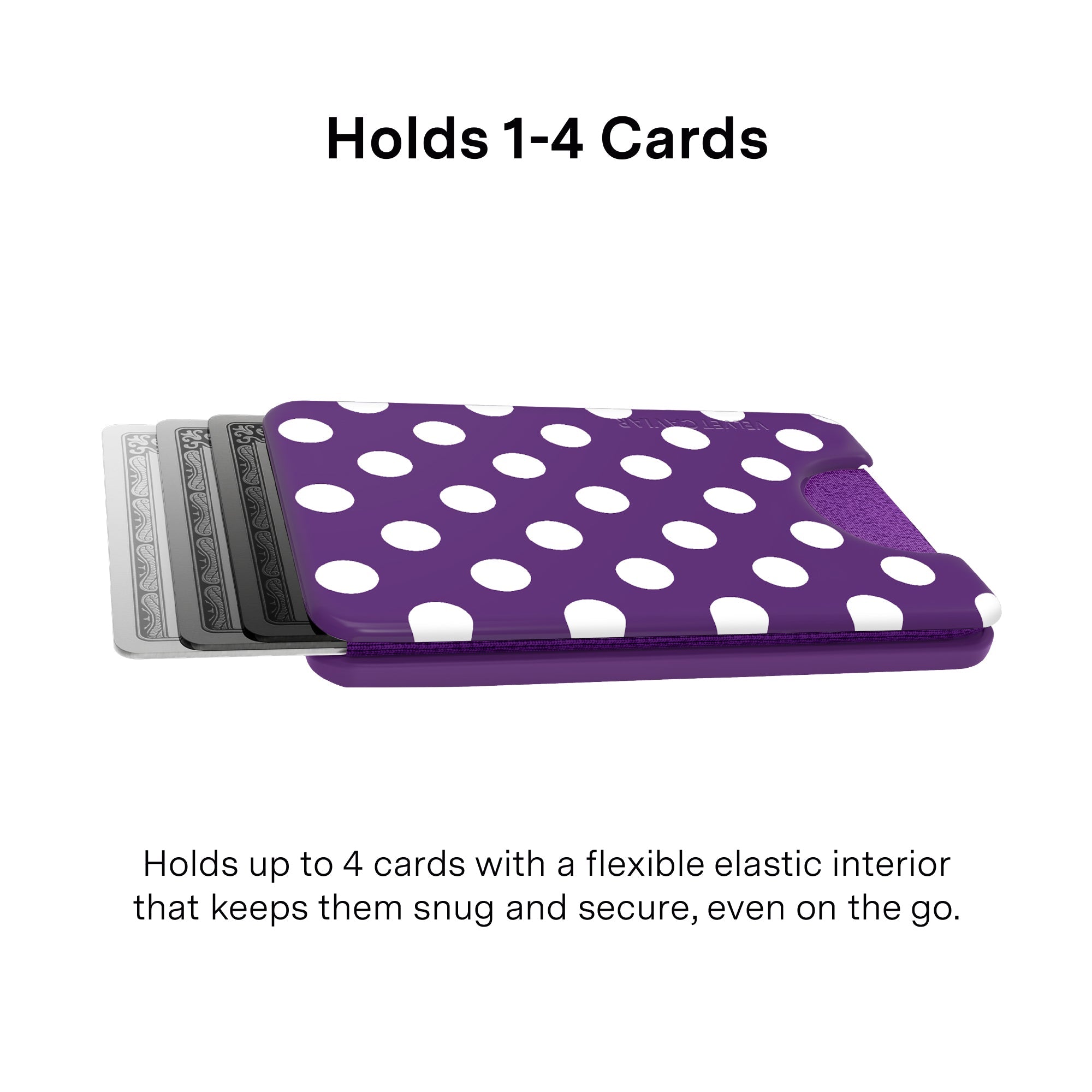 Violet Glow Polka Dot MagSafe Wallet