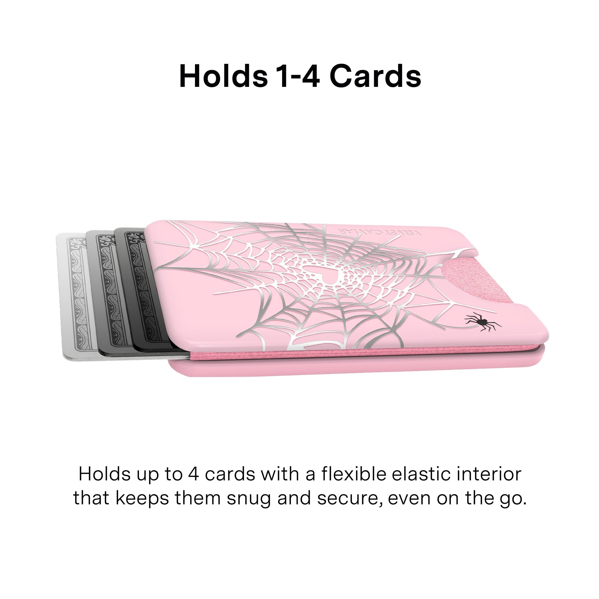 Widow's Web Chrome MagSafe Wallet