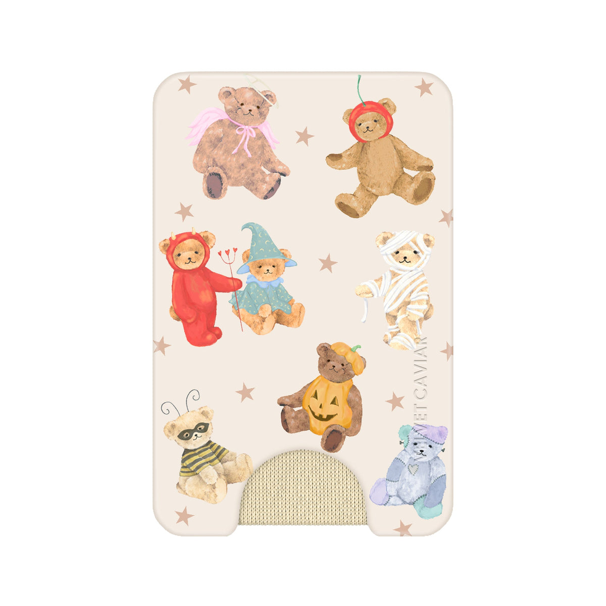 Teddy Scare Glitter MagSafe Wallet