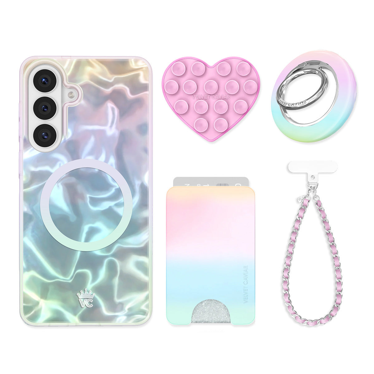 White Opal Holo Samsung Bundle