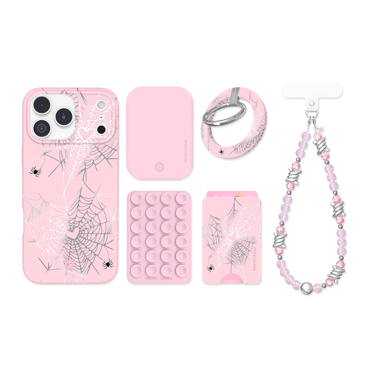 Widow's Web Chrome iPhone Bundle Set
