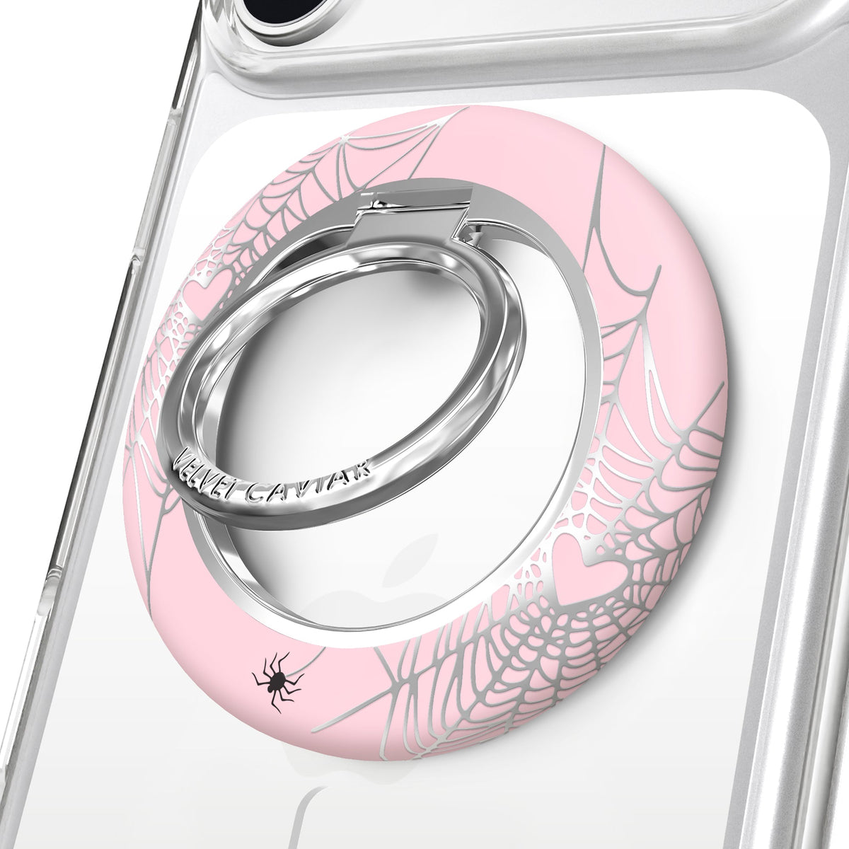Widow's Web Chrome MagSafe Grip Ring