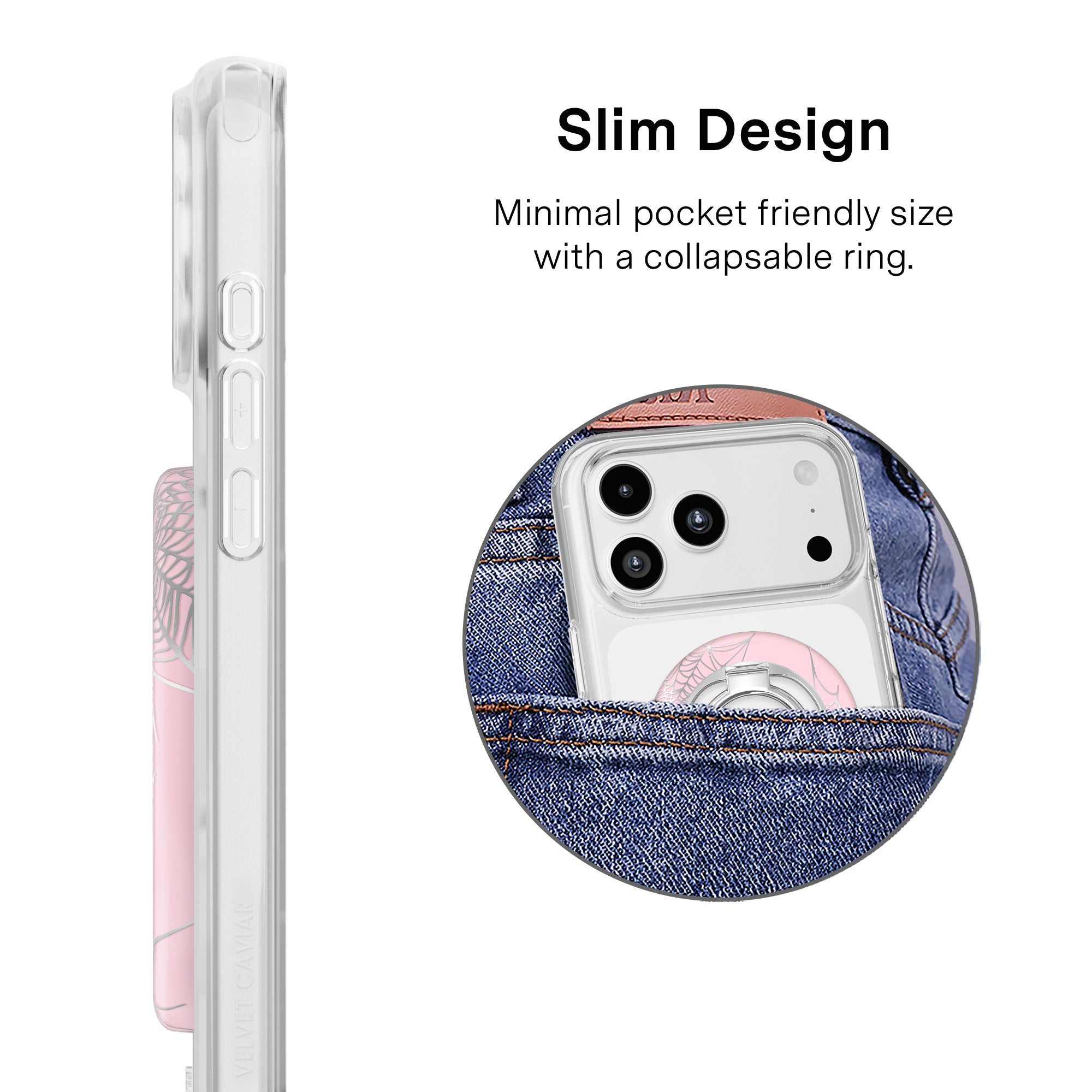 Widow's Web Chrome MagSafe Grip Ring