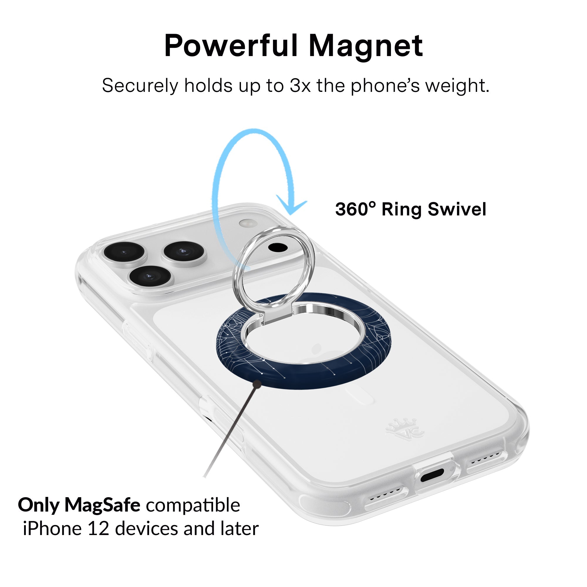 Widow's Web Crystal MagSafe Grip Ring