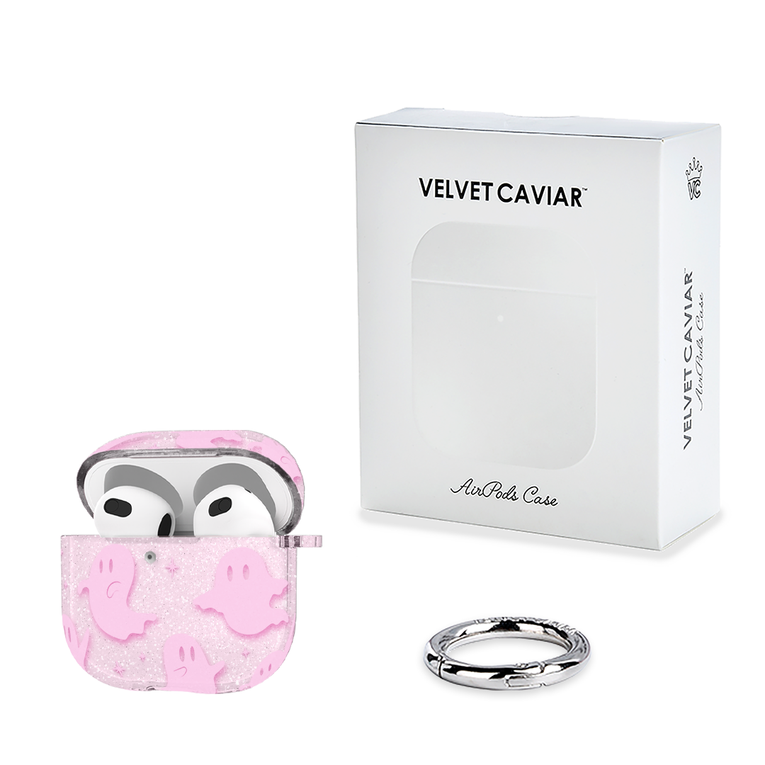 Ghosted Pink Glitter AirPod Case