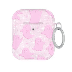 Ghosted Pink Glitter AirPod Case