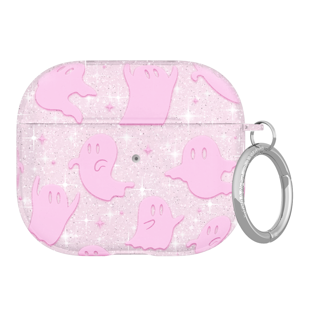 Ghosted Pink Glitter AirPod Case