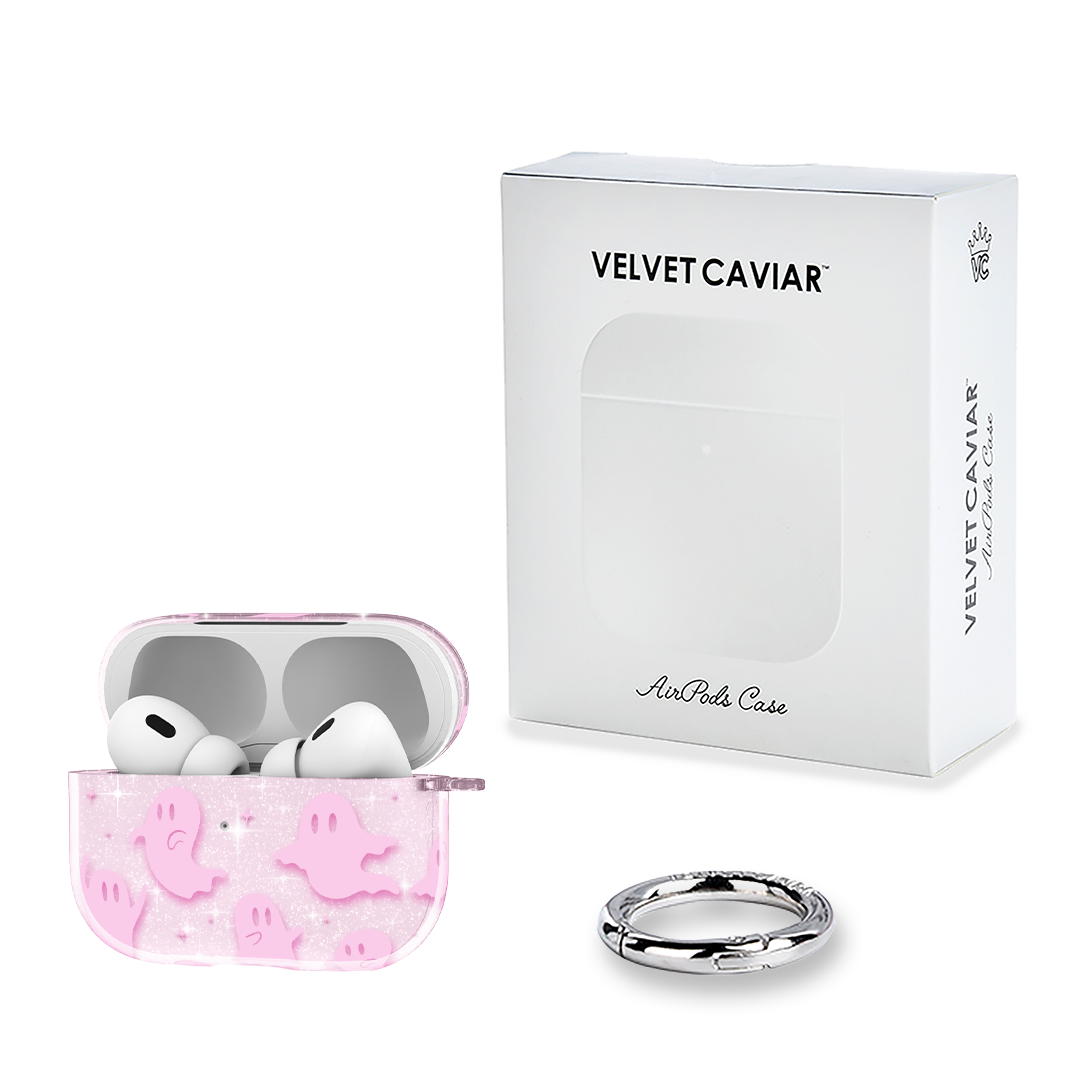 Ghosted Pink Glitter AirPod Case