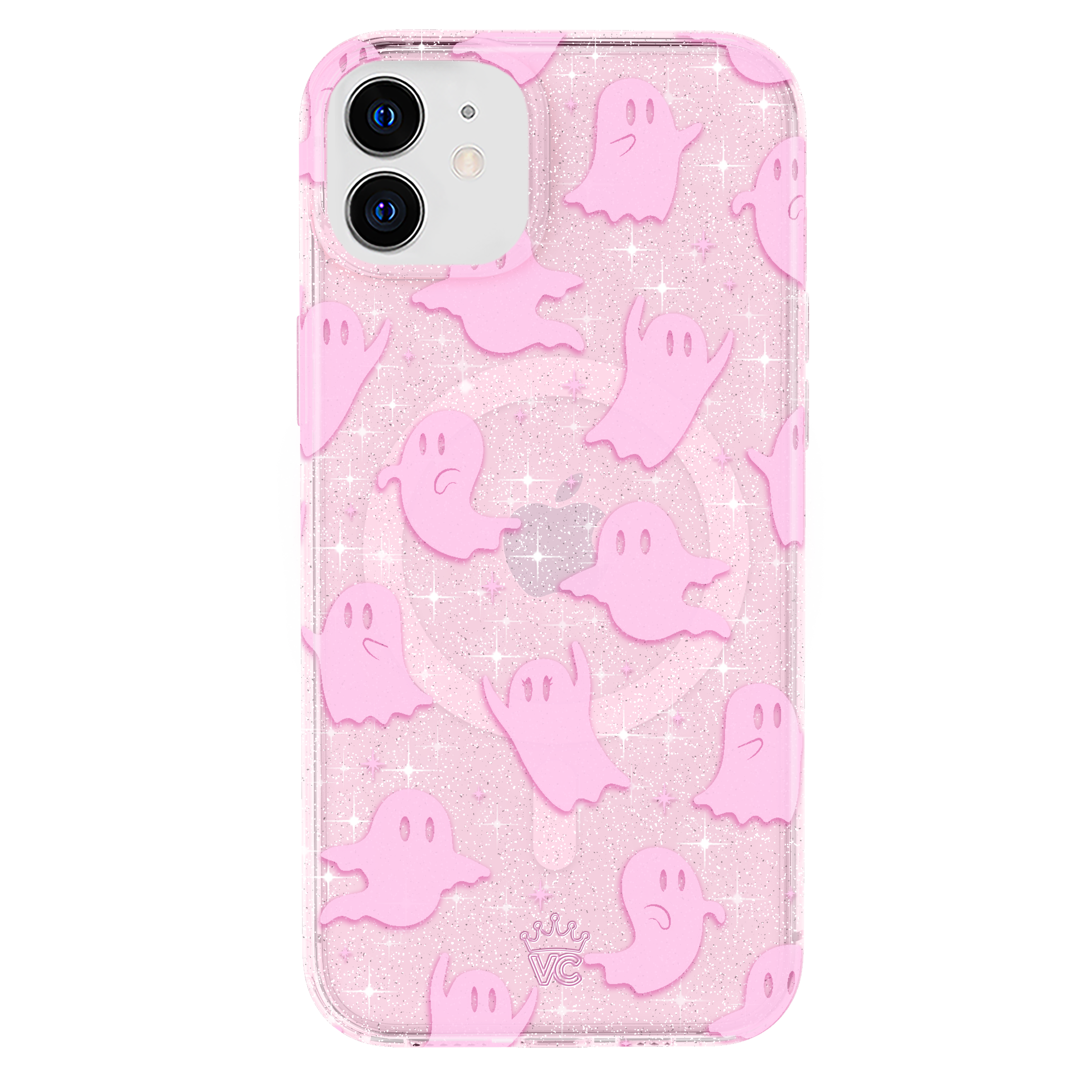 Ghosted Pink Glitter iPhone Case