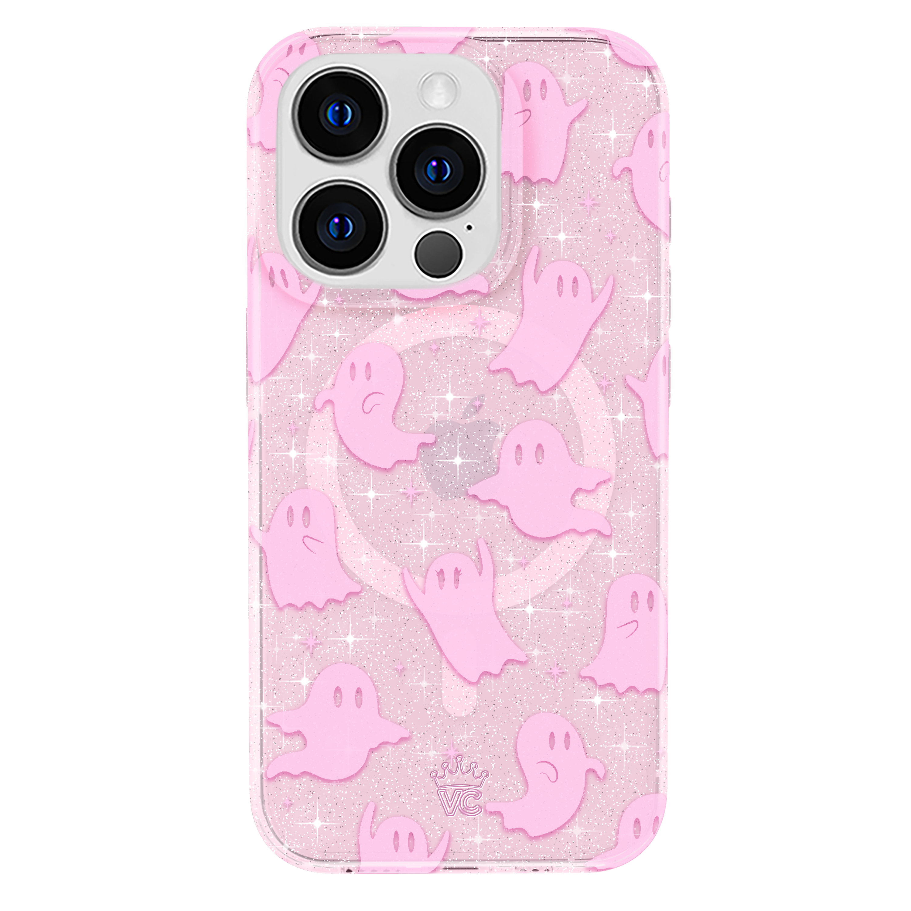 Ghosted Pink Glitter iPhone Case