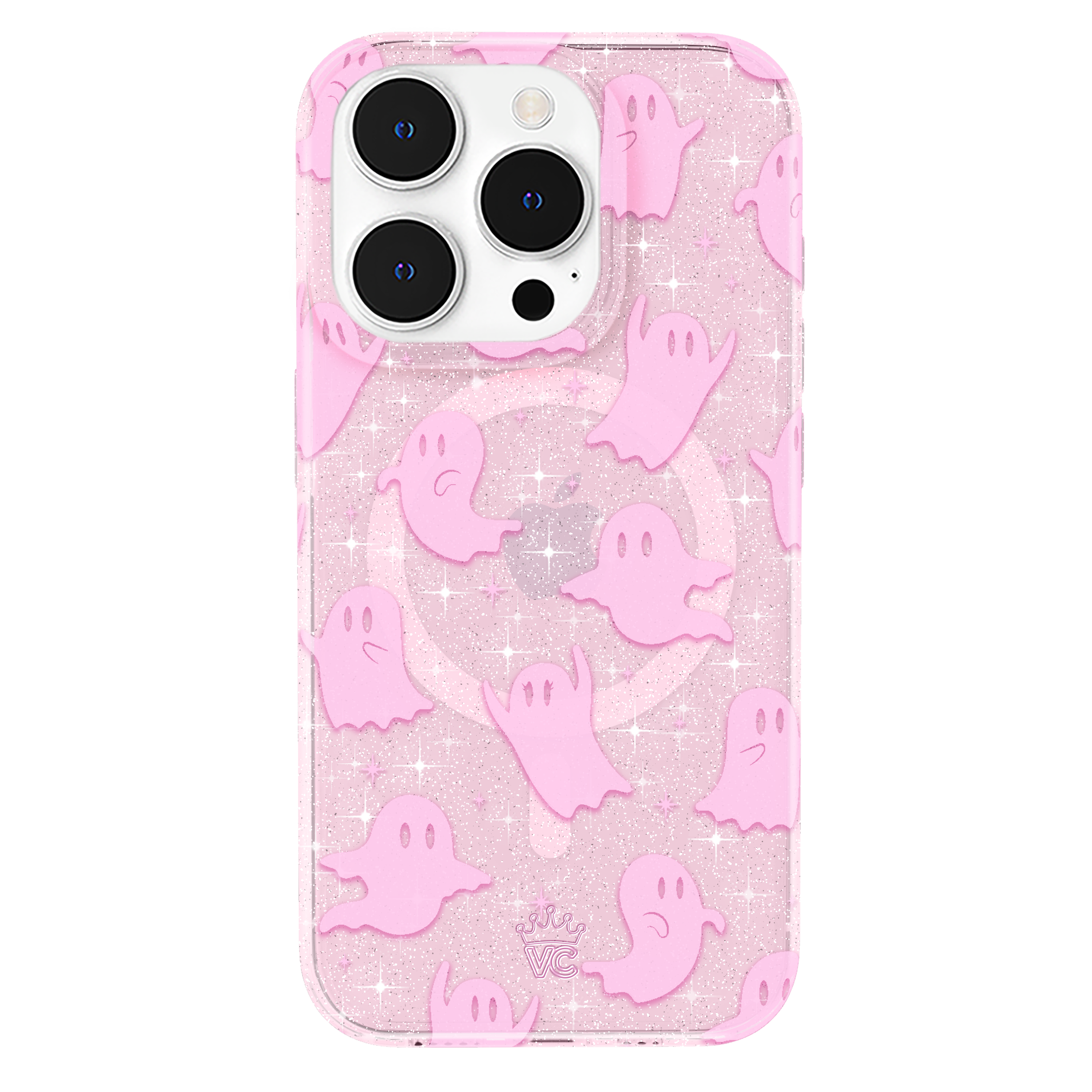 Ghosted Pink Glitter iPhone Case