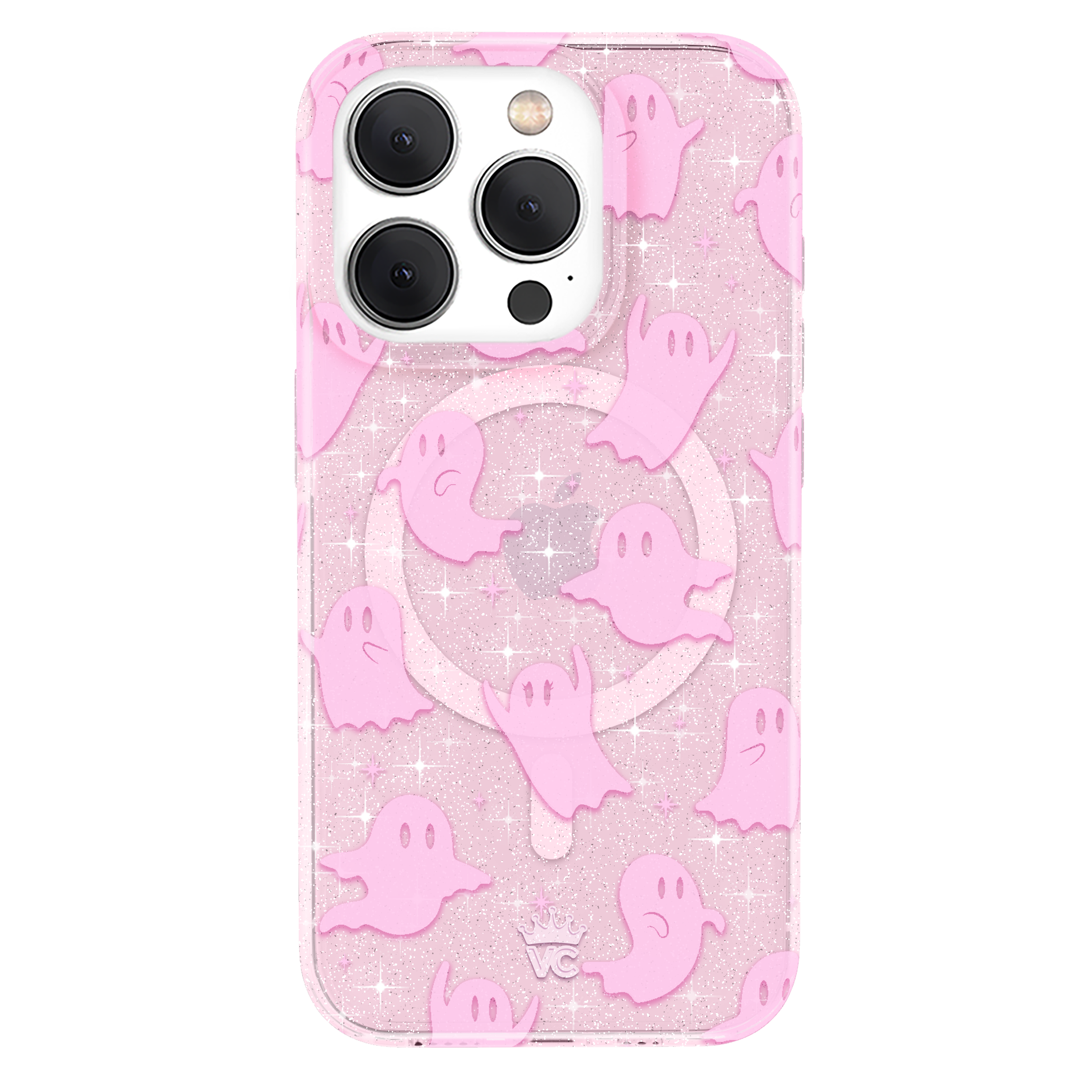 Ghosted Pink Glitter iPhone Case
