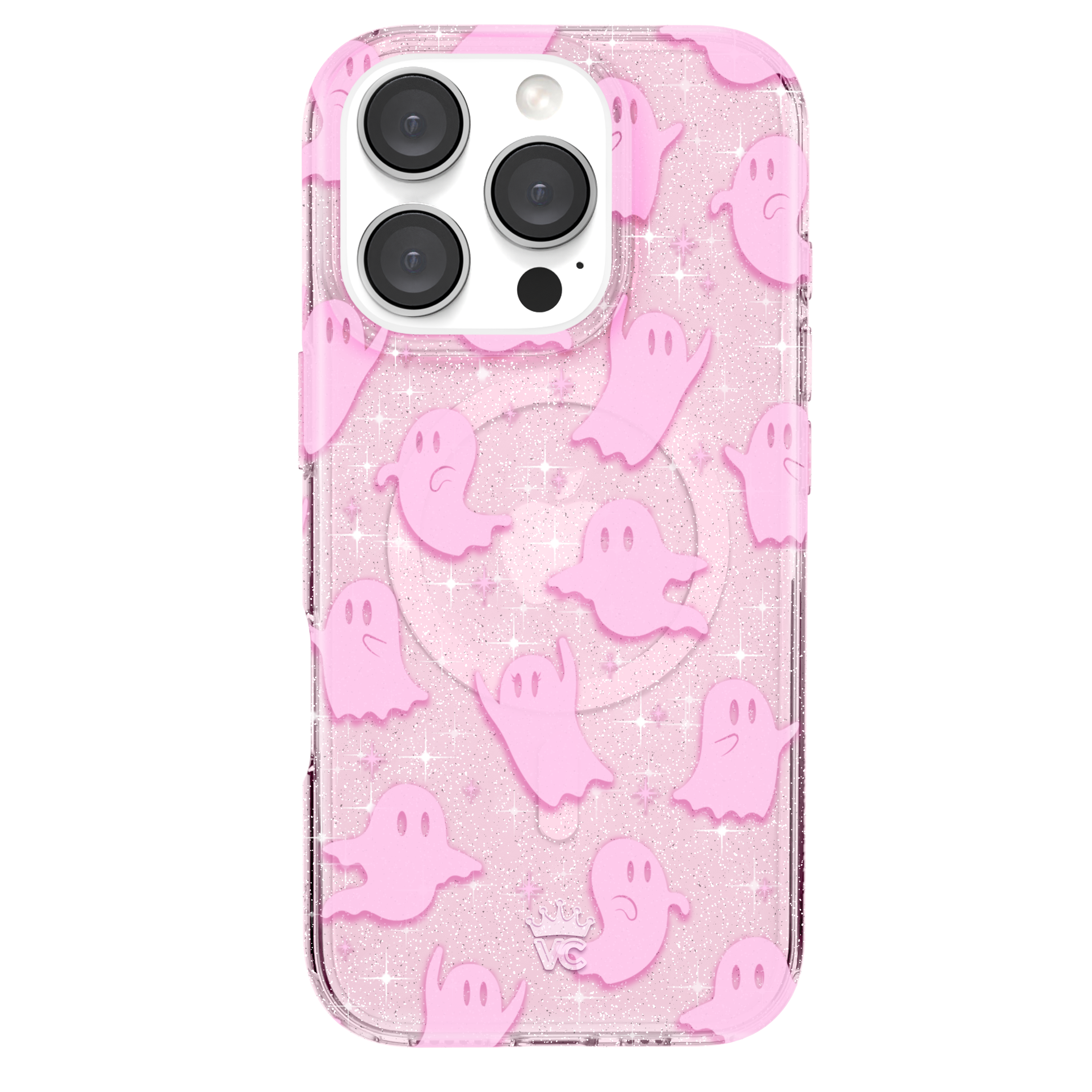 Ghosted Pink Glitter iPhone Case