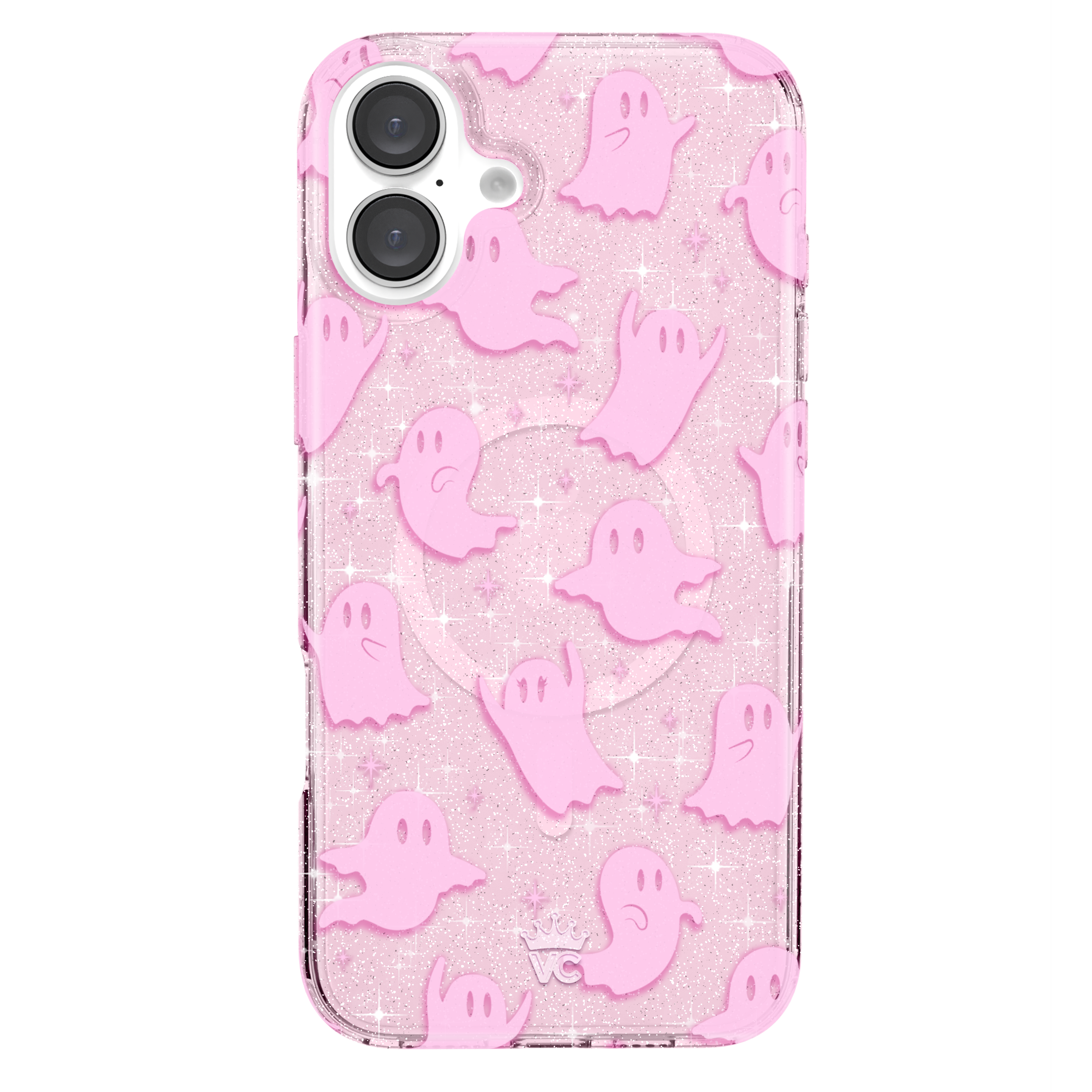 Ghosted Pink Glitter iPhone Case