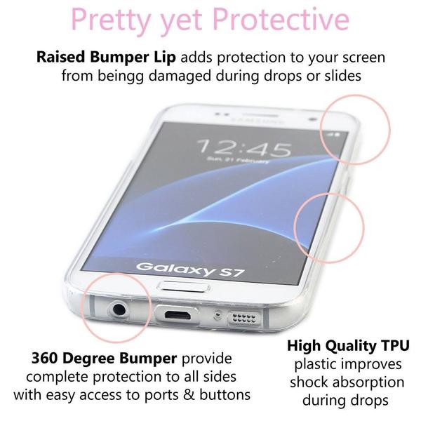 White & Gray Marble Samsung Case