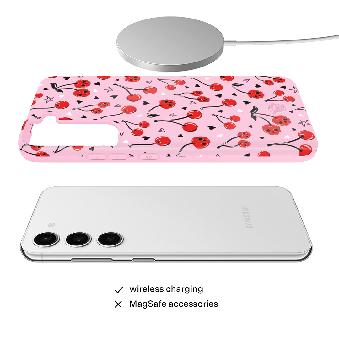 Sour Cherry Skulls Samsung Case