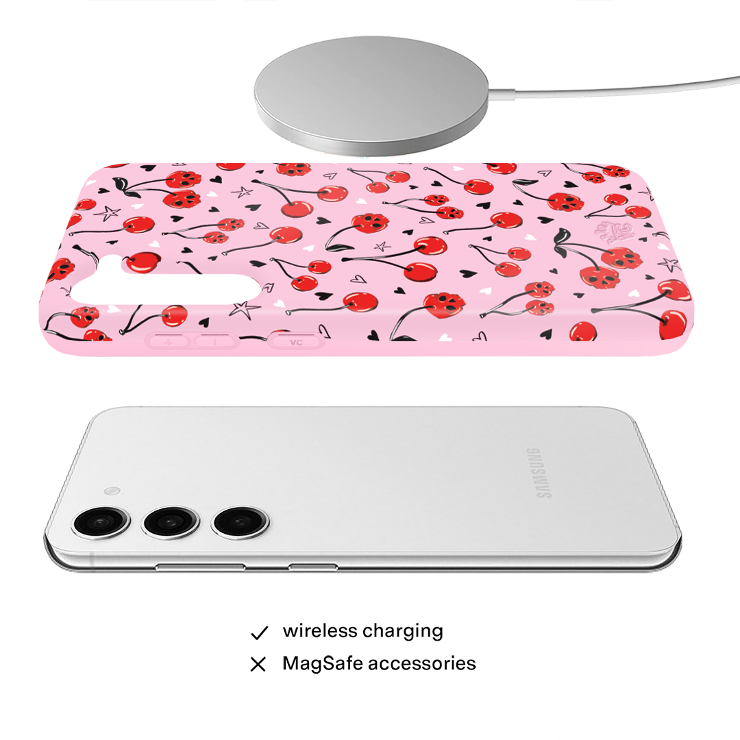 Sour Cherry Skulls Samsung Case